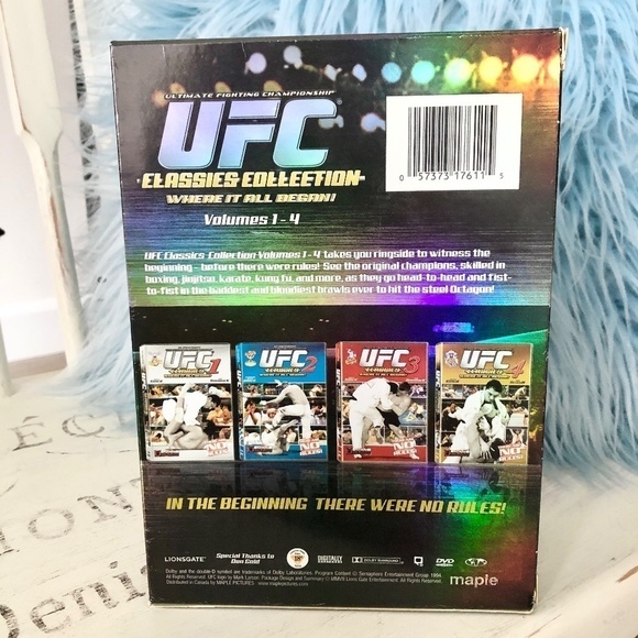 UFC, 1994, Classic Collection, Vol 1-4 DVD, No Rules, Uncut, With Royce Gracie - Picture 3 of 16